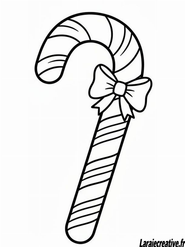 dessin bonbon de noel