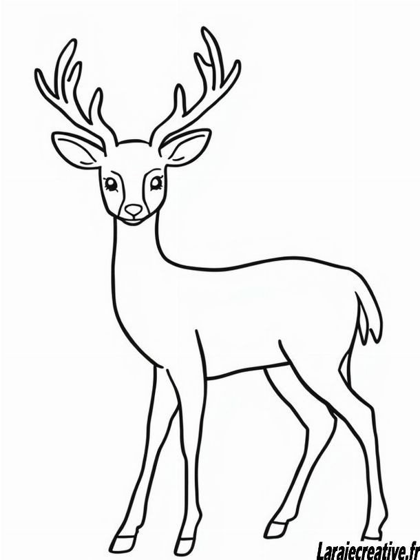 dessin animaux cerf