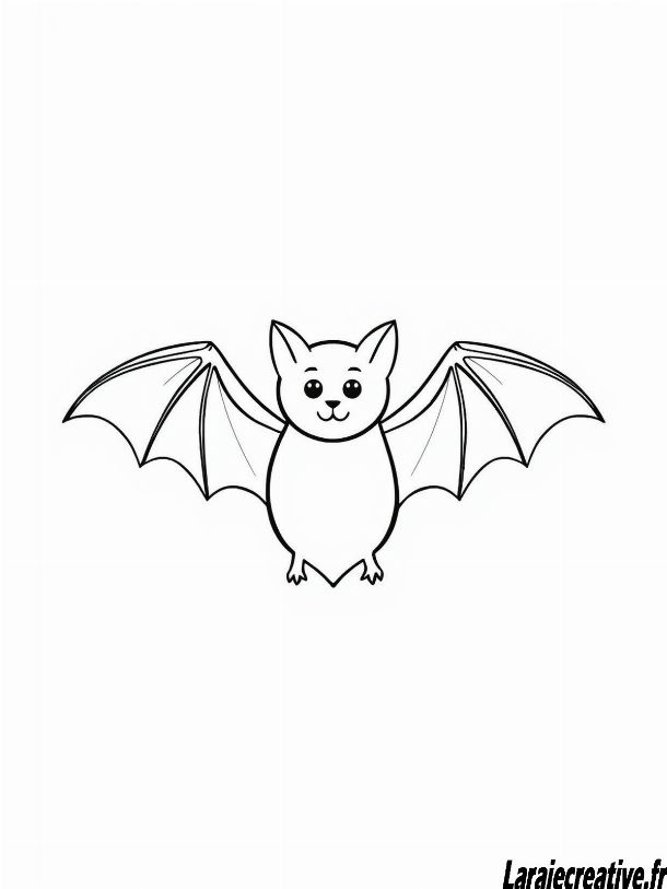 dessin chauve souris coloriage