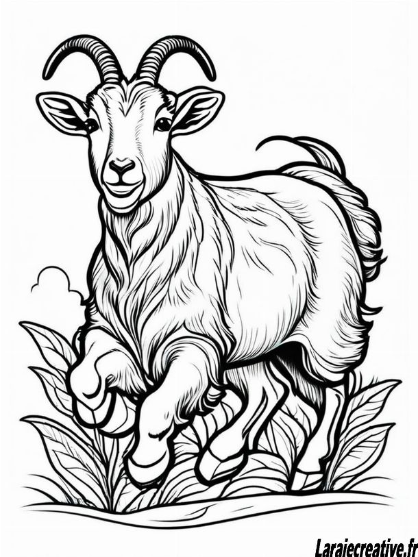 dessin chevre facile a faire