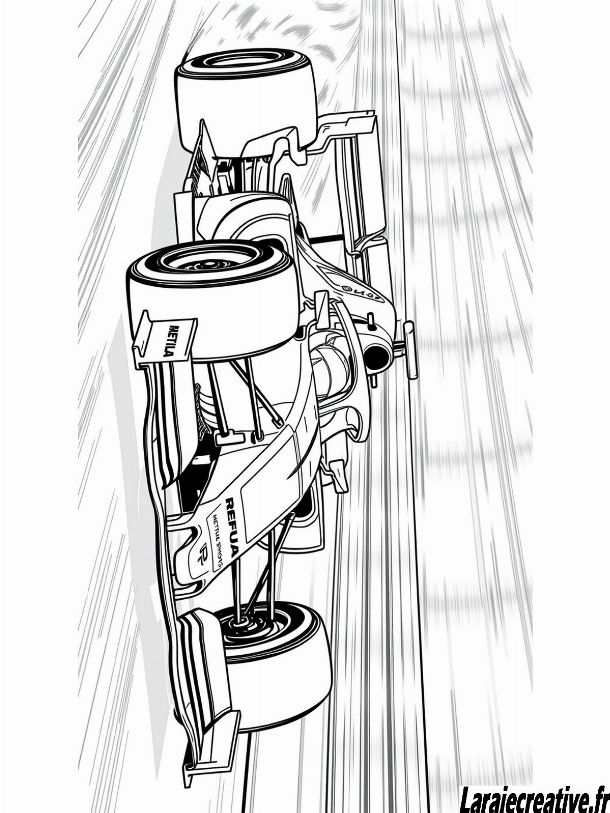 dessin de voiture de sport de profil