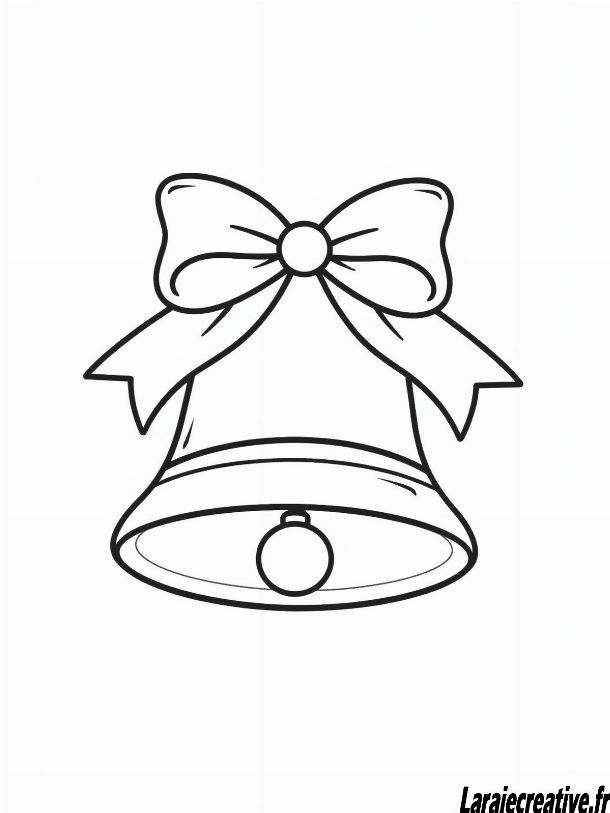 dessin cloche de Noel