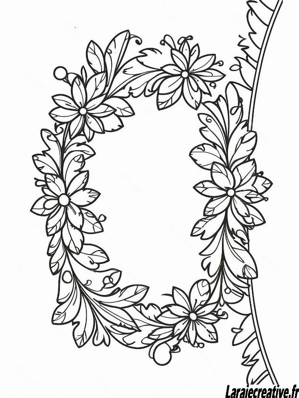 dessin couronne de noel facile