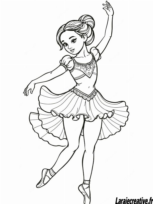 coloriage danse classique