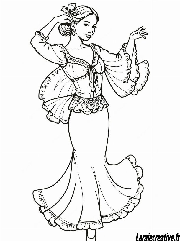 dessin danseuse classique facile