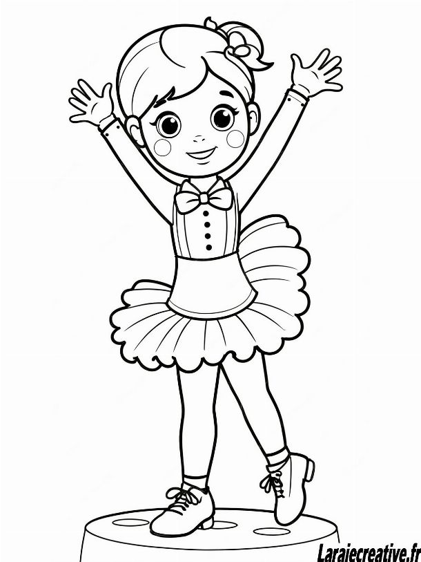 dessin danseuse crayon
