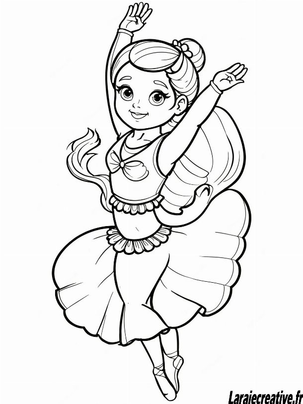 coloriage de danseuse