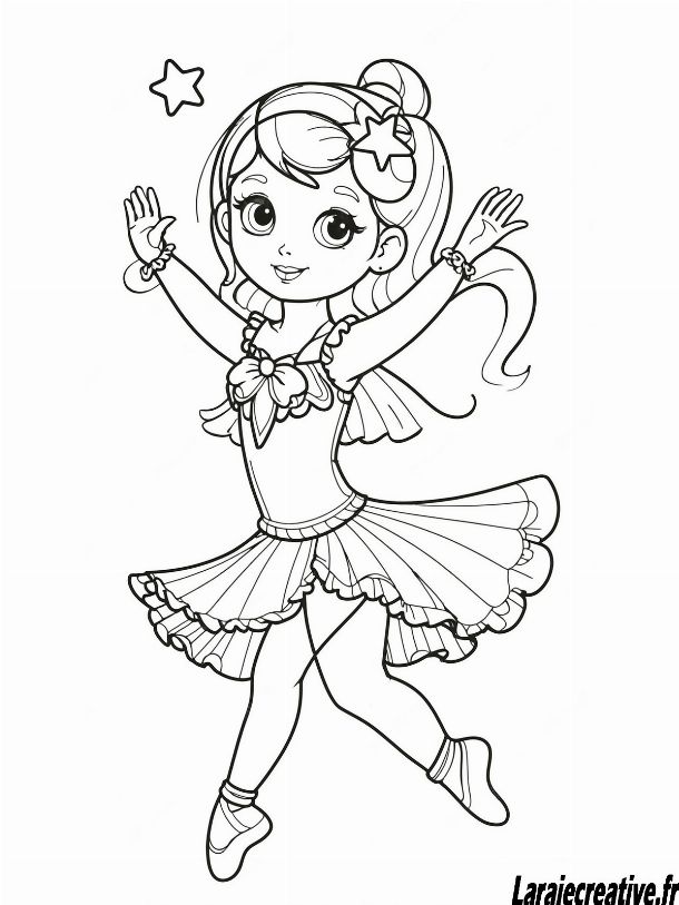 coloriage danseuse ballerina