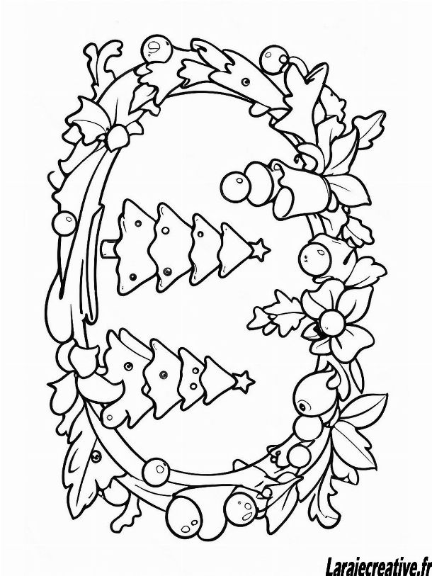 dessin couronne noel fenetre