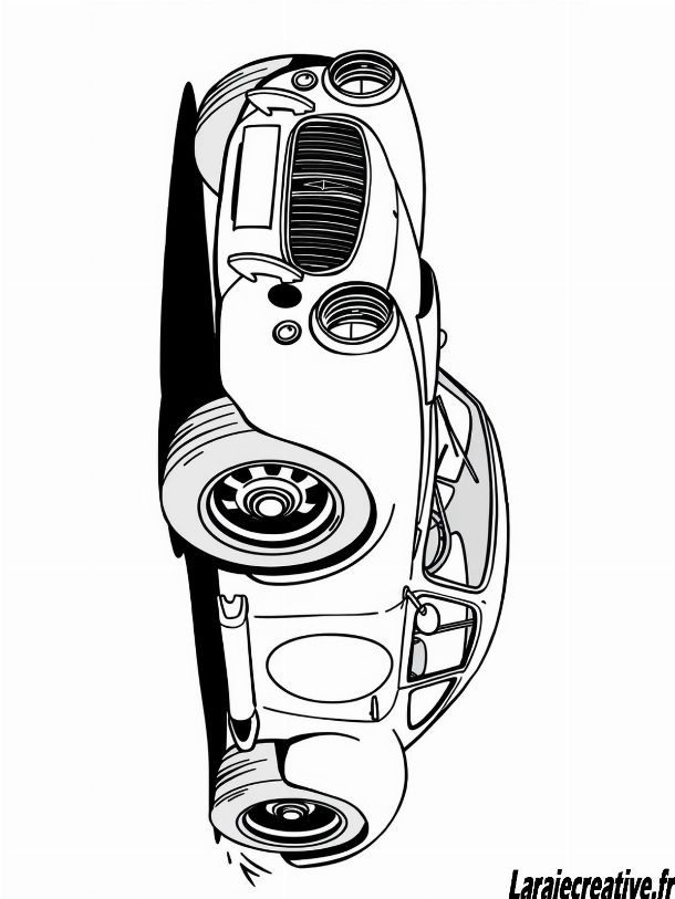 dessin voiture de course difficile