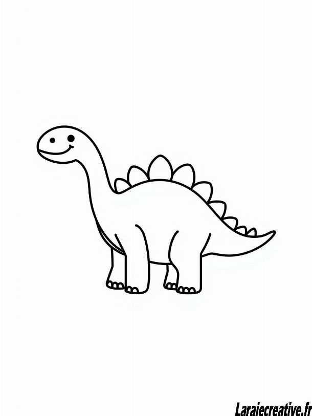 dessin dinosaure a imprimer