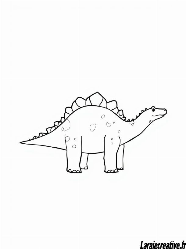 dessin dinosaure facile