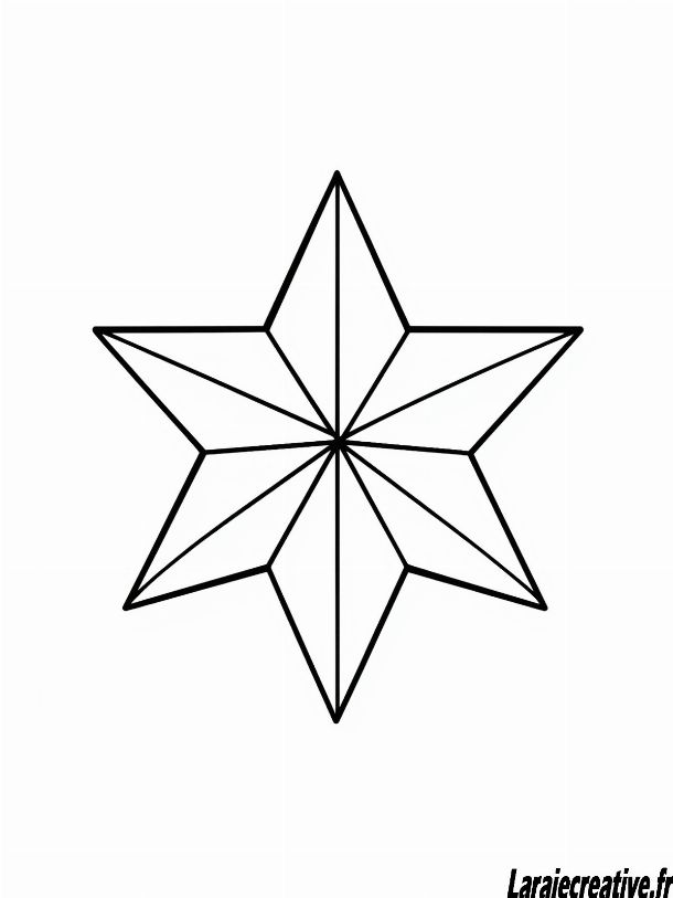 dessin etoile de Noel maternelle