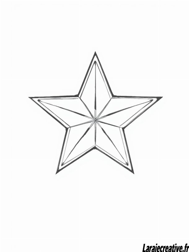 dessin etoile de Noel a imprimer