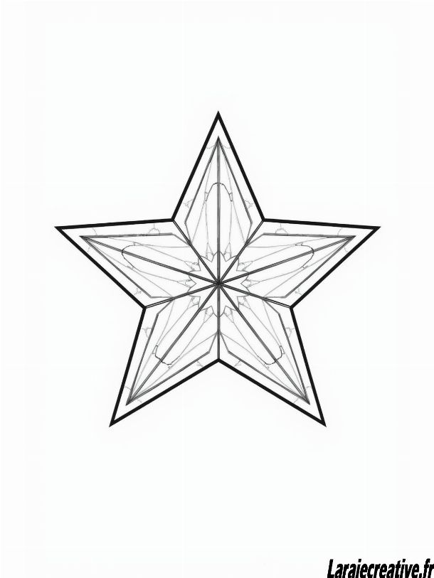 dessin etoile de Noel