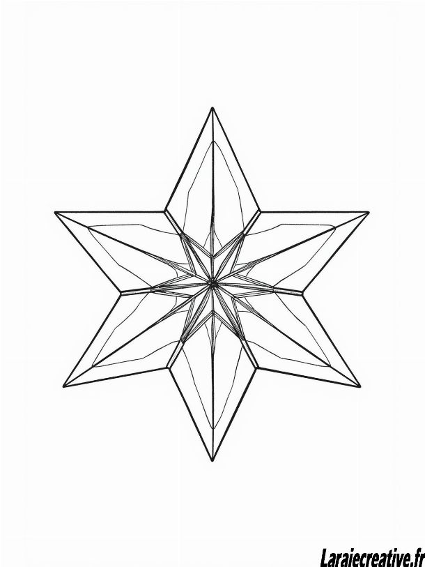 dessin etoile de Noel a imprimer pdf