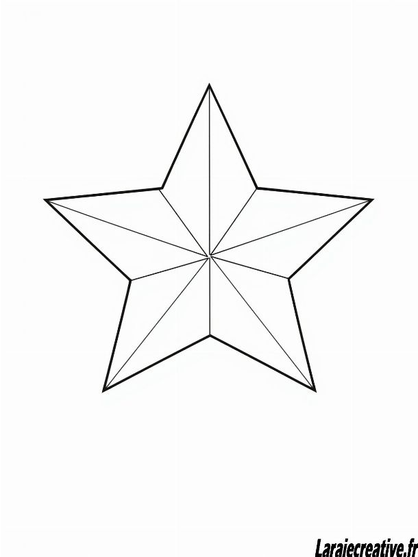 dessin etoile de Noel a imprimer gratuit