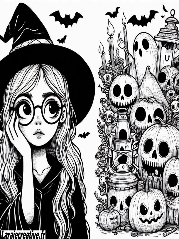 dessin halloween qui fait très peur