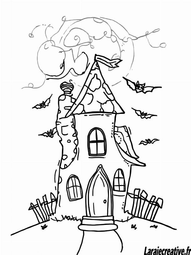 coloriage a imprimer gratuit halloween sorciere