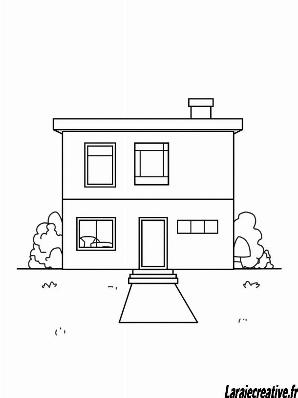 dessin maison a imprimer pdf
