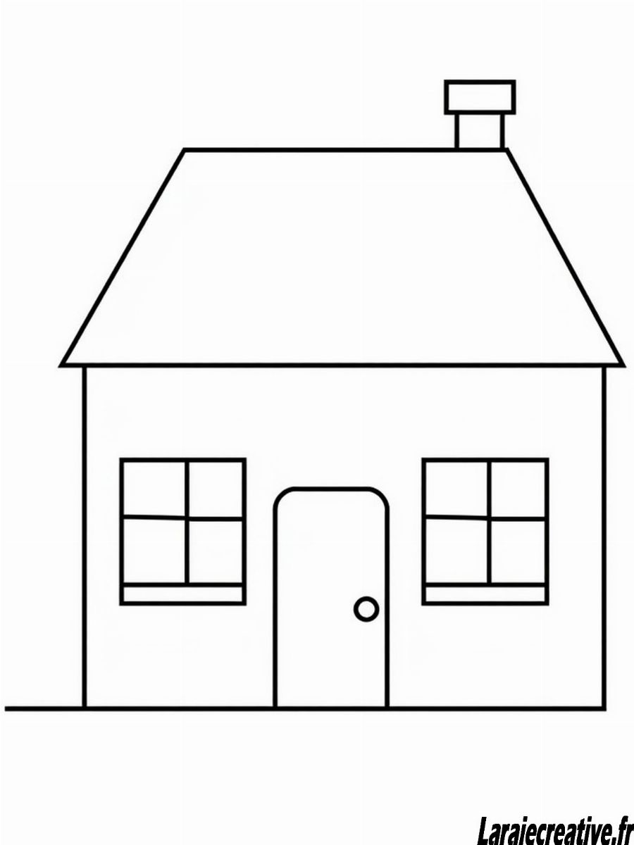 Coloriage Maison Imprimer Gratuit PDF Instantan coloriage-maison-imprimer-gratuit-pdf-instantan