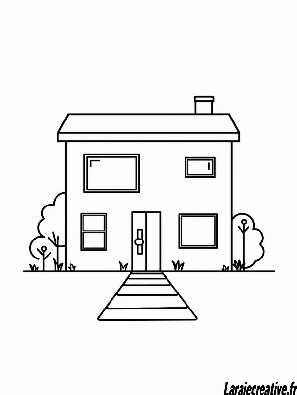 dessin maison maternelle
