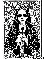 Coloriage Mercredi Addams Imprimer Gratuit PDF JPG