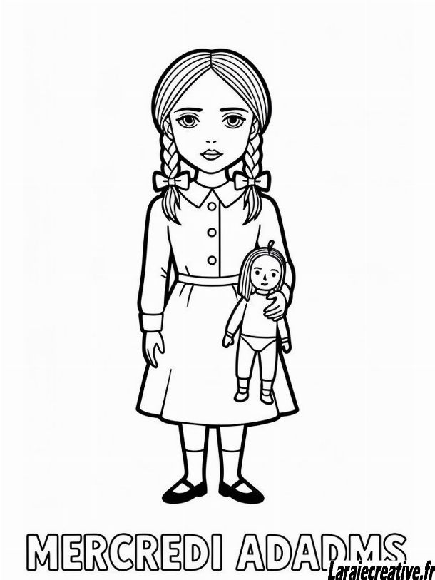 dessin mercredi addams netflix