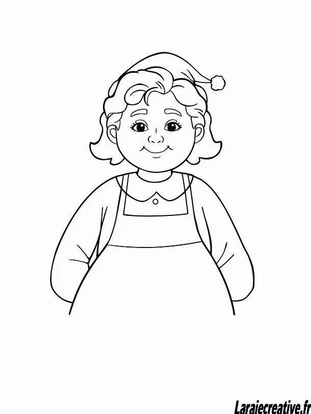 dessin mere noel