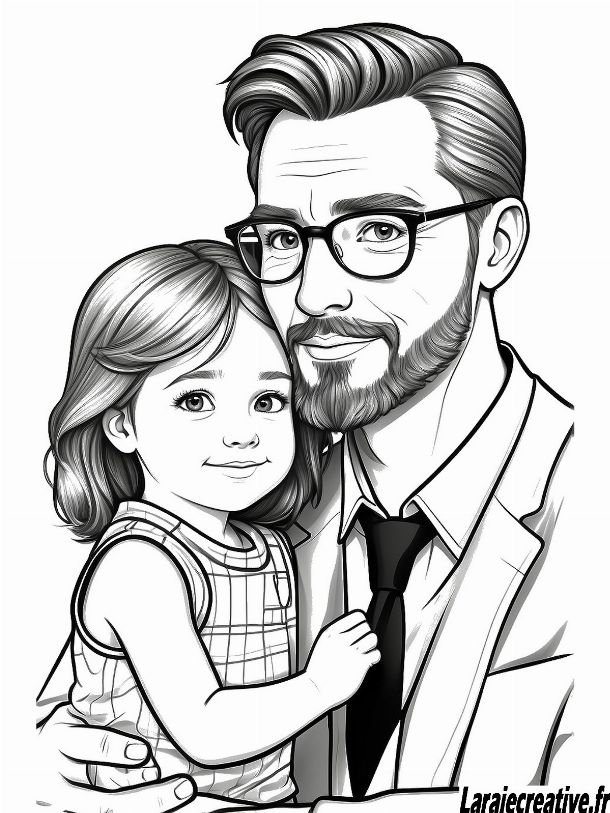 coloriages bonne fete papa
