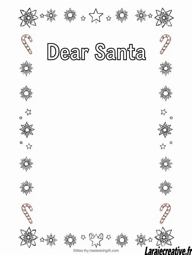 illustration lettre au pere noel