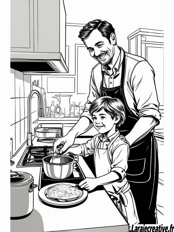 dessin pour la fete des pere