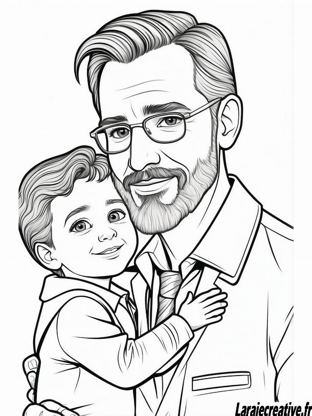 dessin pour son papa facile