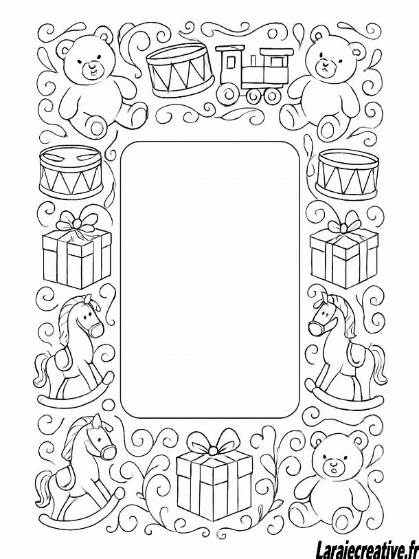 dessin pere noel modele lettre
