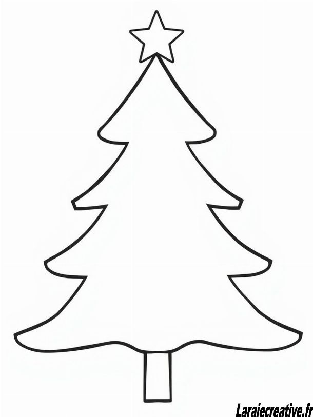 dessin sapin de noel a decorer