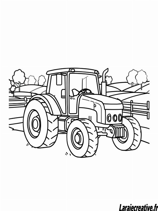 dessin tracteur