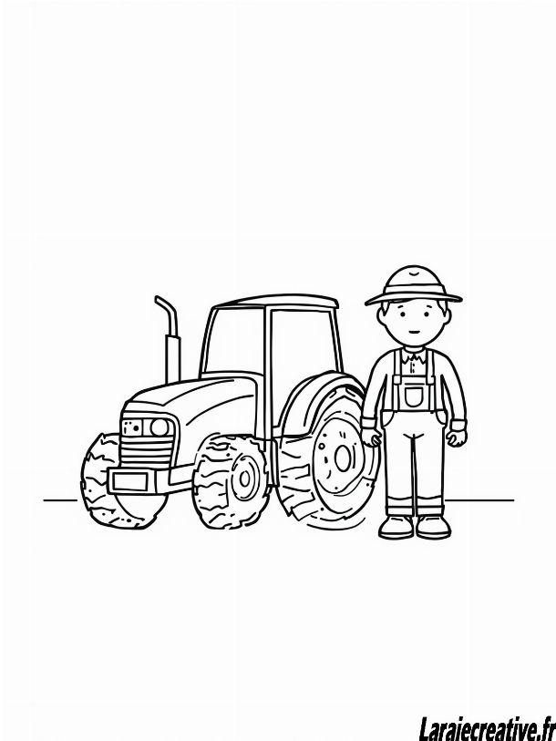 dessin tracteur gratuit