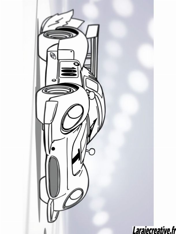 coloriage voiture de course gratuit