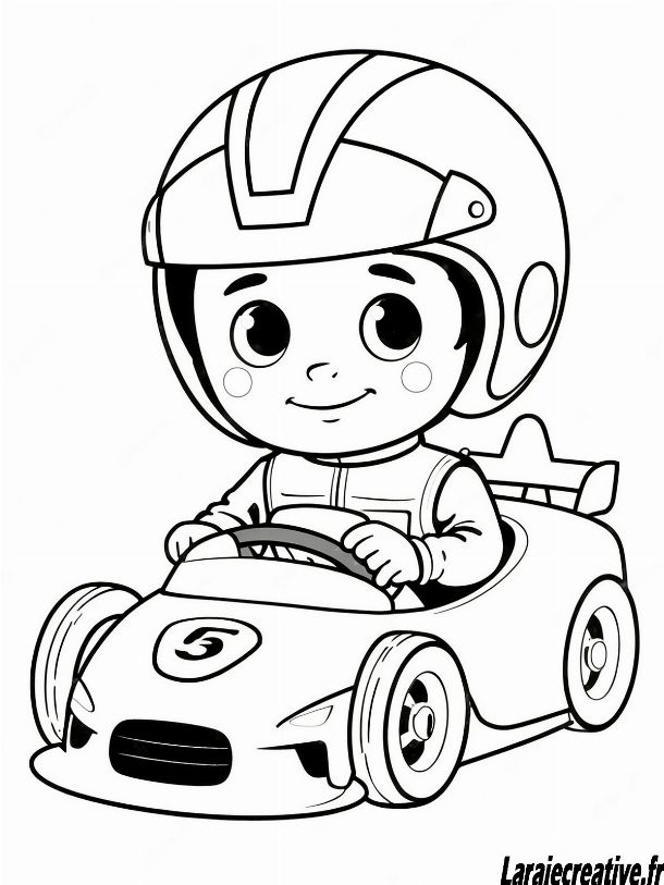 coloriage voiture de course a imprimer gratuit