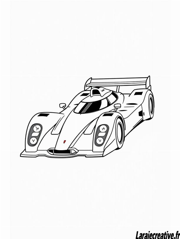 dessin voiture de rallye a imprimer