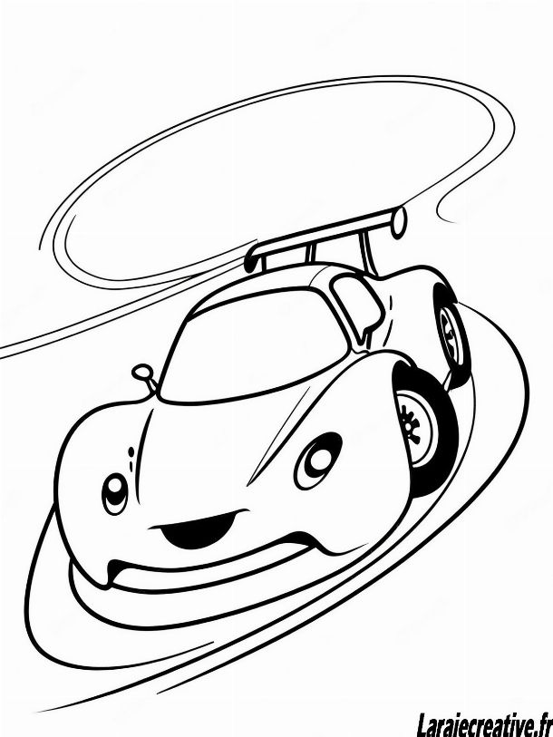 coloriage circuit voiture a imprimer
