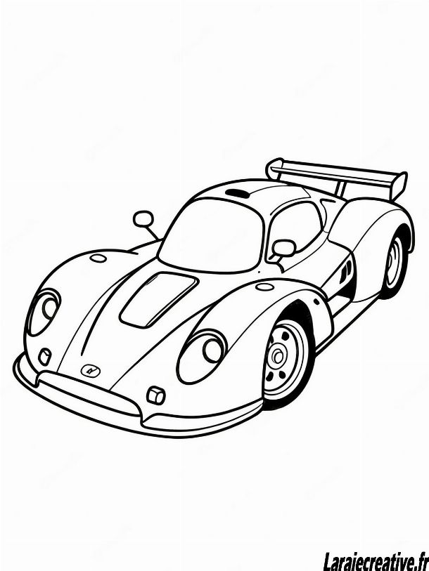 coloriage voiture de sport pdf