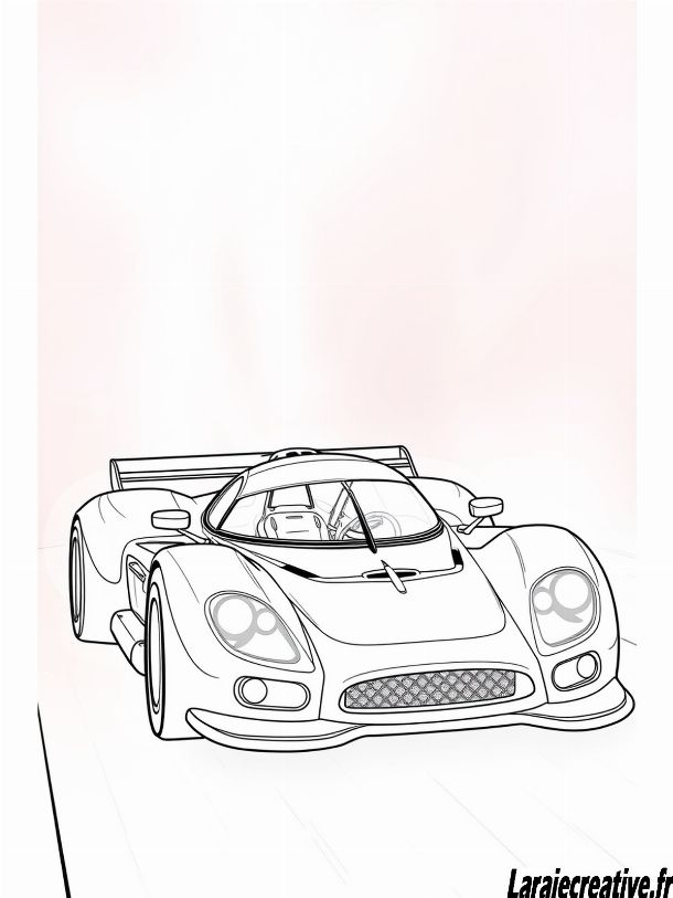 coloriage voiture de course formule 1