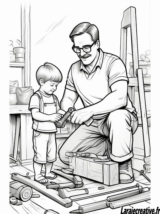 dessin papa facile