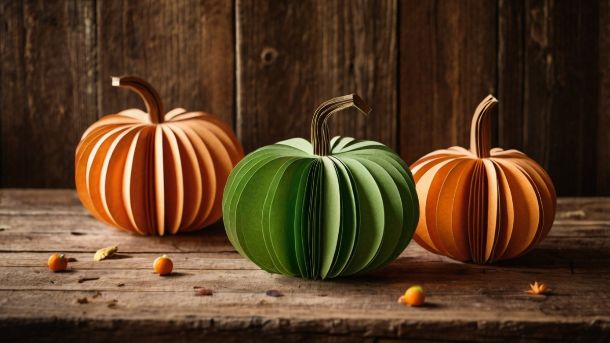 fabriquer citrouille halloween en papier facile
