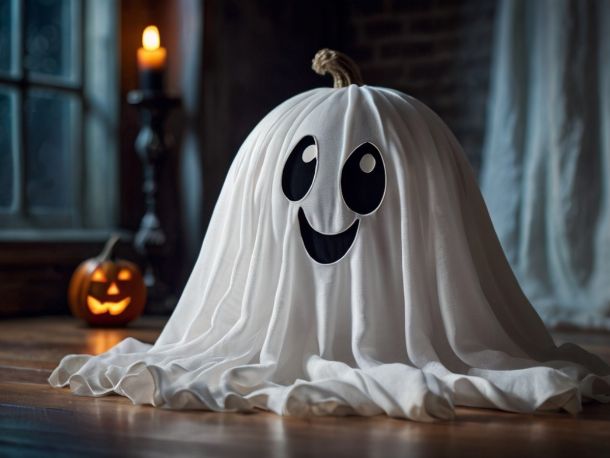 fantome halloween tissu