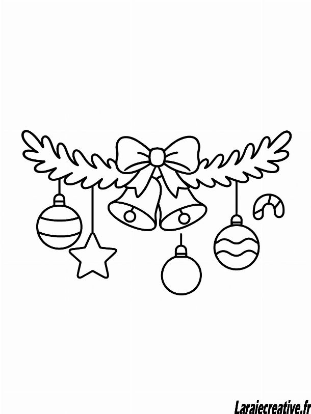 decoration de noel a colorier et imprimer