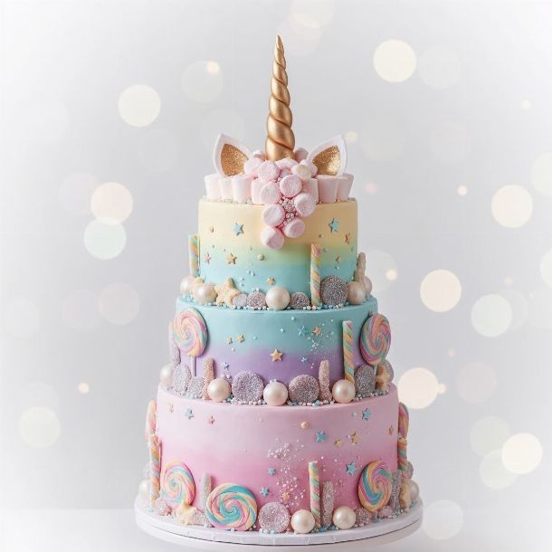 gâteau bonbon licorne pastel multicolore gâteau bonbon licorne pastel multicolore