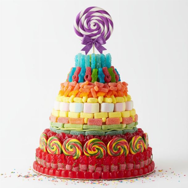gâteau bonbon arc-en-ciel gâteau bonbon arc-en-ciel