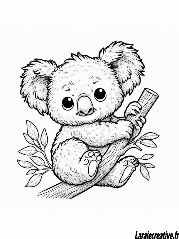 koala coloriage